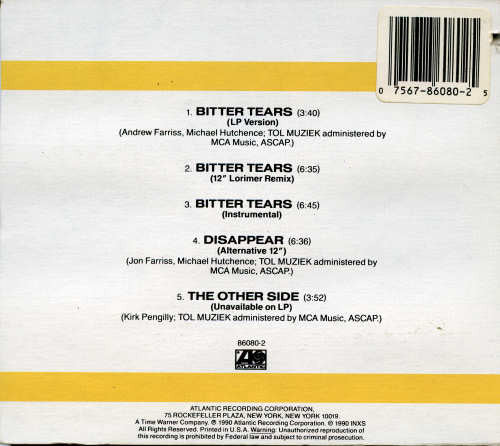 INXS : Bitter Tears (CD, Maxi)