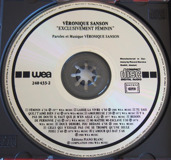 Véronique Sanson : Exclusivement Féminin (CD, Comp)