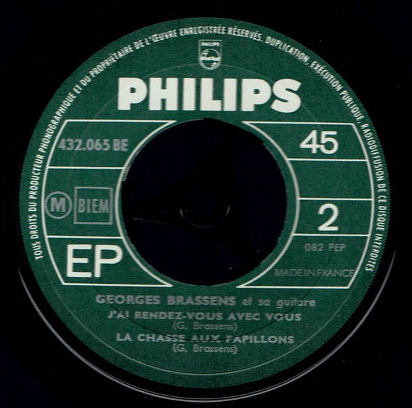 Georges Brassens : 1re Série - Le Parapluie (7", EP, RE)