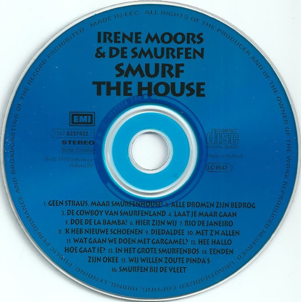 Irene Moors & The Smurfs (2) : Smurf The House (CD, Album)