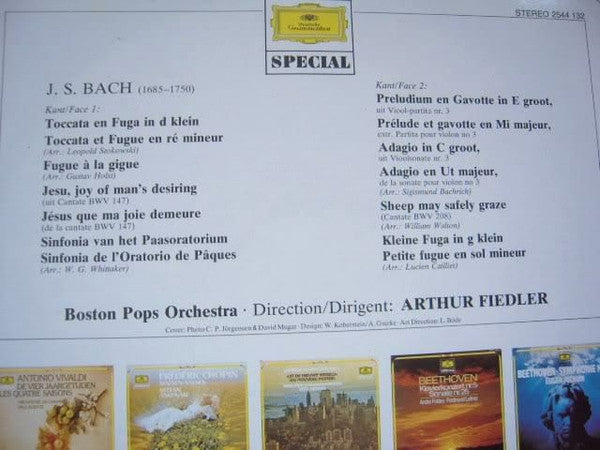 Boston Pops Orchestra, Arthur Fiedler : Bach-Festival (LP, Album)