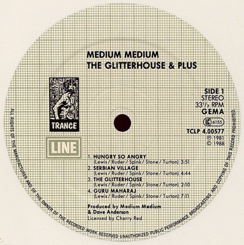 Medium Medium : The Glitterhouse & Plus (LP, Album, Whi)