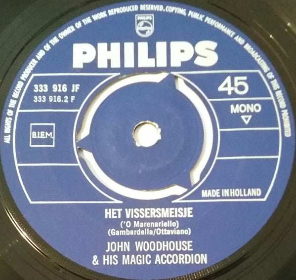 John Woodhouse : Springtime / Het Vissersmeisje (7", Single, Mono)