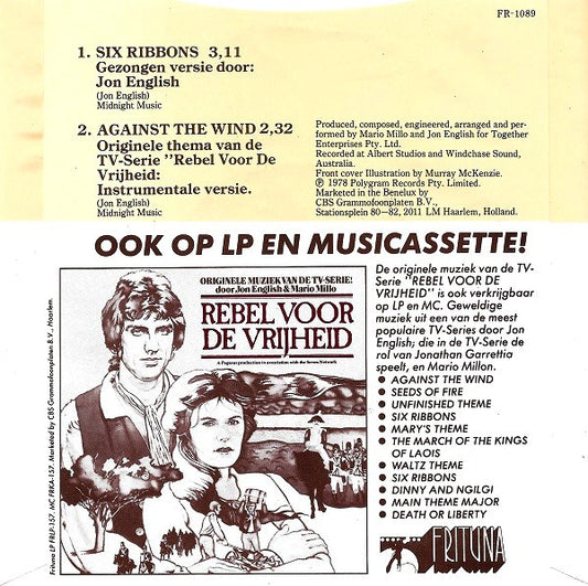 Jon English (3) : Six Ribbons (Rebel Voor De Vrijheid) (7", Single)