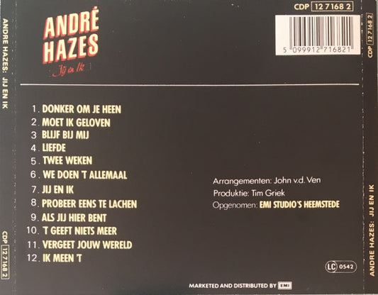 André Hazes : Jij En Ik (CD, Album)