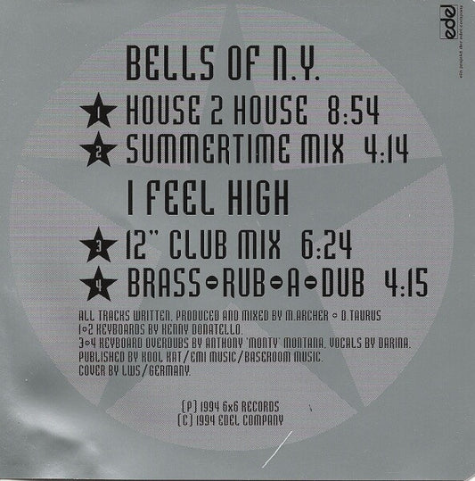 Slo Moshun : Bells Of N.Y. / I Feel High (CD, Maxi)