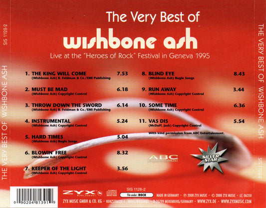 Wishbone Ash : The Very Best Of Live At Geneva (CD)