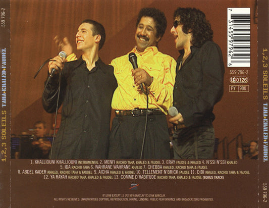 Rachid Taha ⧫ Khaled ⧫ Faudel : 1, 2, 3 Soleils (CD, Album)