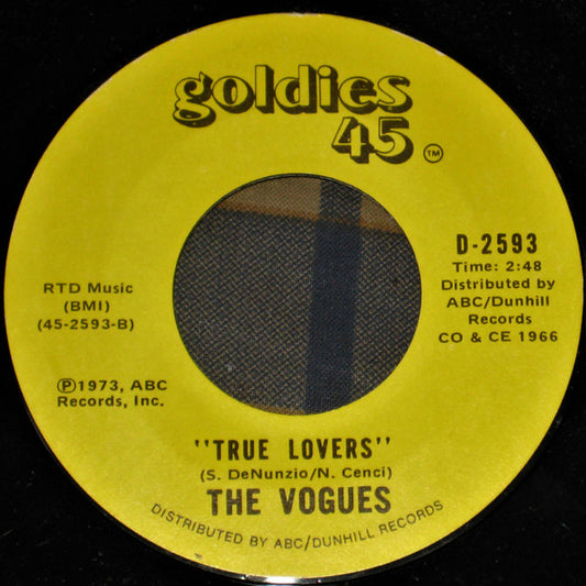 The Vogues : The Land Of Milk And Honey / True Lovers (7", Single, RE)