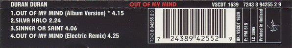 Duran Duran : Out Of My Mind (CD, Single)