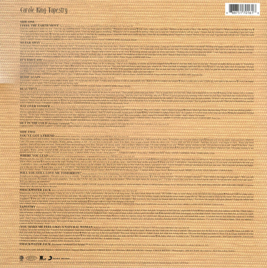Carole King : Tapestry (LP, Album, RE, 180)