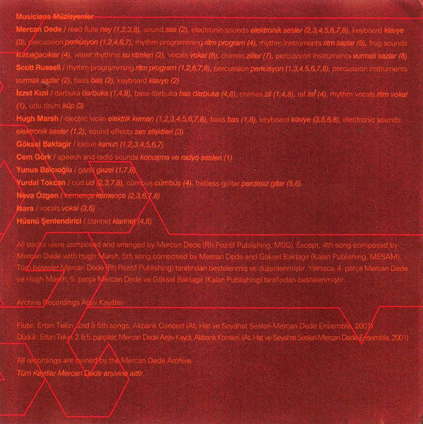 Mercan Dede Secret Tribe : Nar (CD, Album)