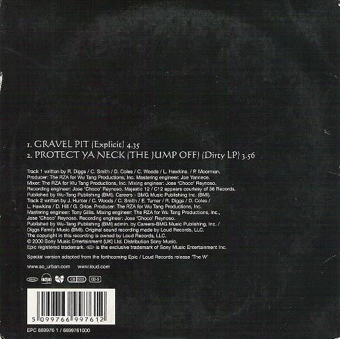 Wu-Tang Clan : Gravel Pit / Protect Ya Neck (The Jump Off) (CD, Single)