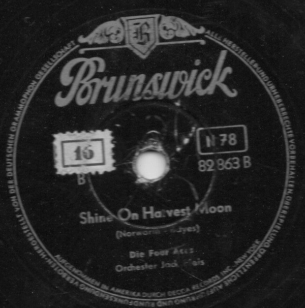 The Four Aces : Love Is A Many-Splendored Thing / Shine On Harvest Moon (Shellac, 10")