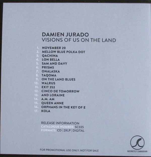 Damien Jurado : Visions Of Us On The Land (CD, Album, Promo)