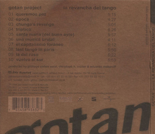 Gotan Project : La Revancha Del Tango (CD, Album, Dig)