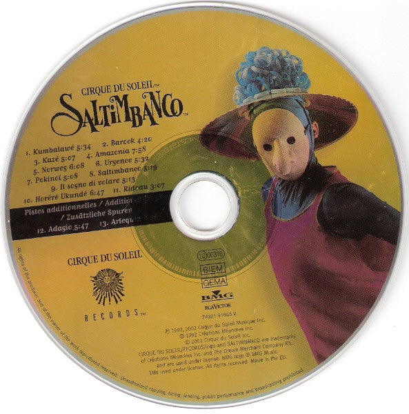 Cirque Du Soleil : Saltimbanco (CD, Album, RE, RM)