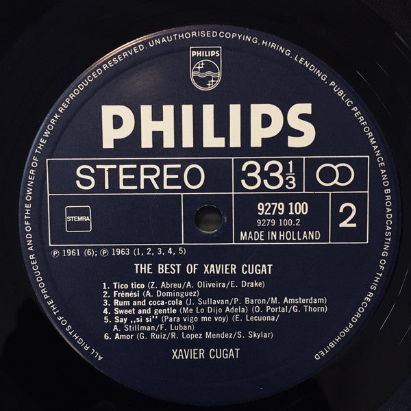 Xavier Cugat : The Best Of Xavier Cugat (LP, Comp)