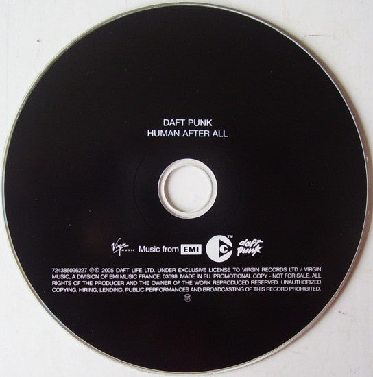 Daft Punk : Human After All (CD, Album, Copy Prot., Promo, Car)