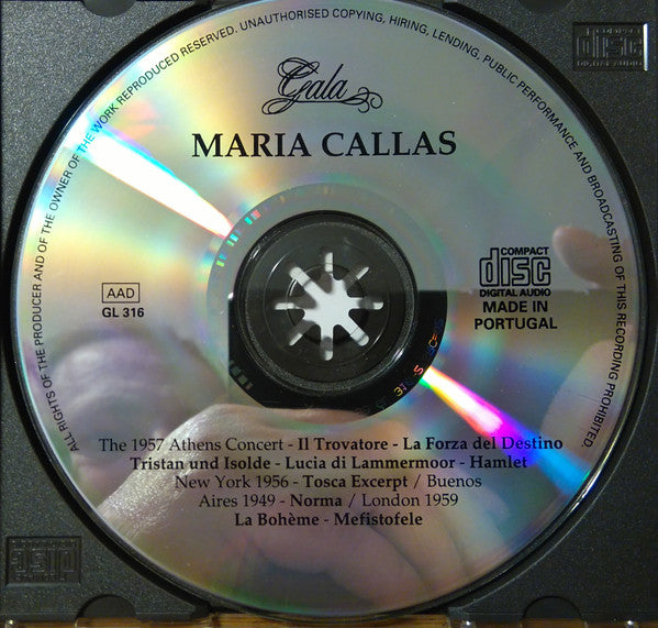 Maria Callas : The 1957 Athens Concert (CD)