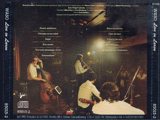 Waso : Live In Laren (CD, Album)