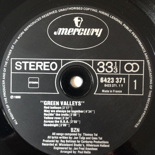 BZN : Green Valleys (LP, Album, Fra)