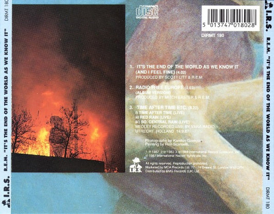 R.E.M. : It's The End Of The World As We Know It (And I Feel Fine) (CD, Single, S/Edition, Vol)