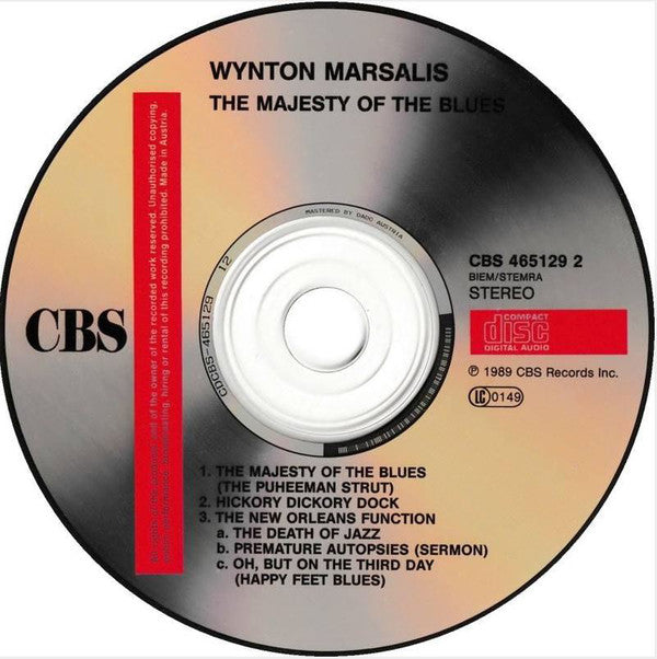 Wynton Marsalis : The Majesty Of The Blues (CD, Album)
