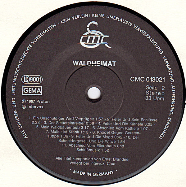 Ernst Brandner : Waldheimat (LP, Album)