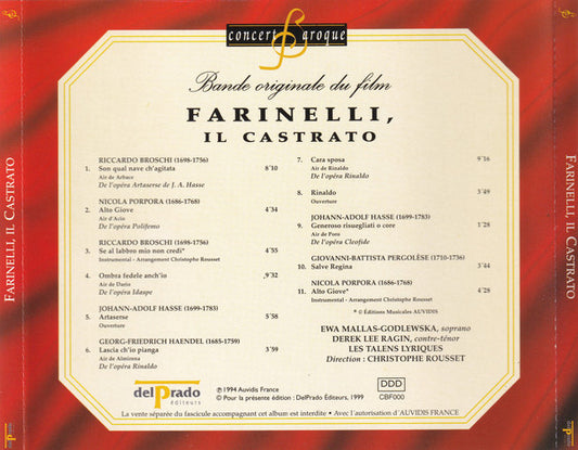 Christophe Rousset : Farinelli, Il Castrato - Bande Originale Du Film (CD, Album)