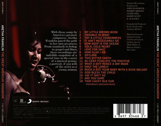 Aretha Franklin : The Great American Songbook (CD, Comp)