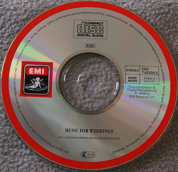 Various : Music For Weddings (CD, Comp)