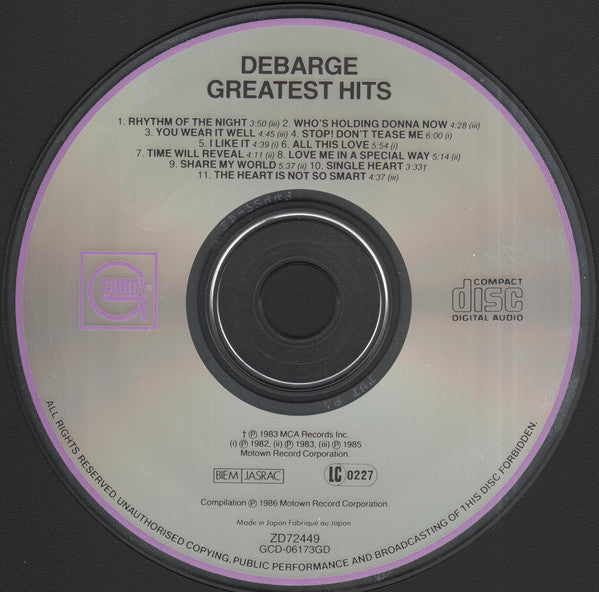 DeBarge : Greatest Hits (CD, Comp, RE)