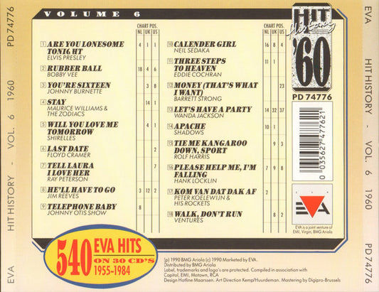 Various : Hit History '60 - Volume 6 (CD, Comp)