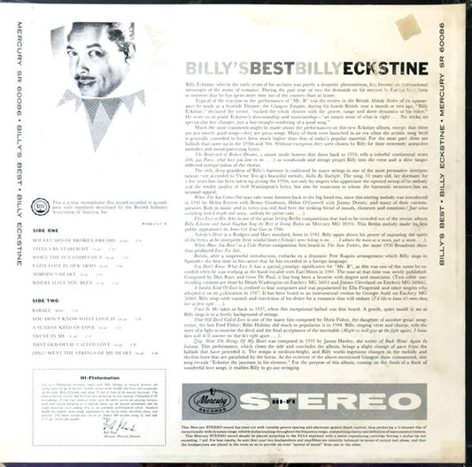 Billy Eckstine : Billy's Best! (LP, Album)