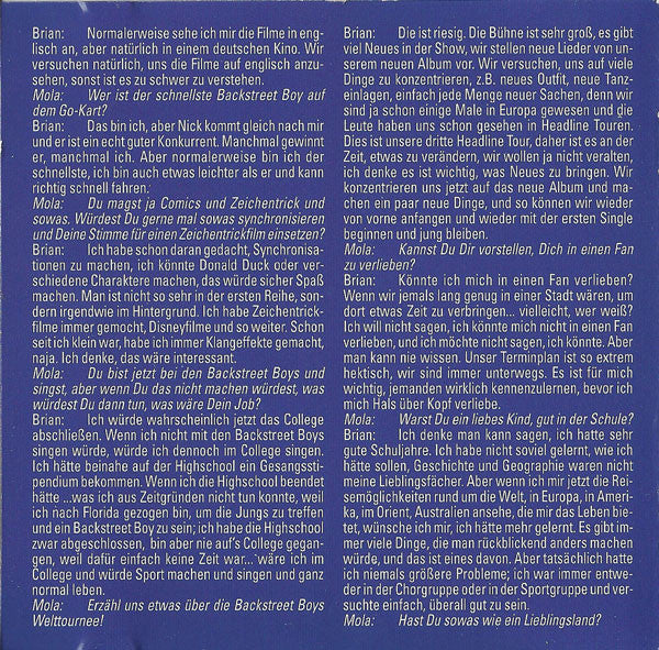 Backstreet Boys : Shape-CD B-Rok (CD, Shape, Ltd)