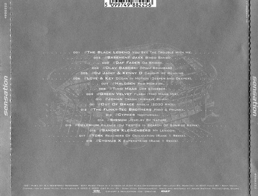 Various : Sensation (CD, Comp, Mixed, Gre)