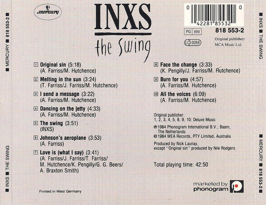 INXS : The Swing (CD, Album, RE)
