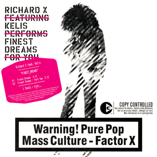 Richard X Featuring Kelis : Finest Dreams (CD, Single, Copy Prot., Car)