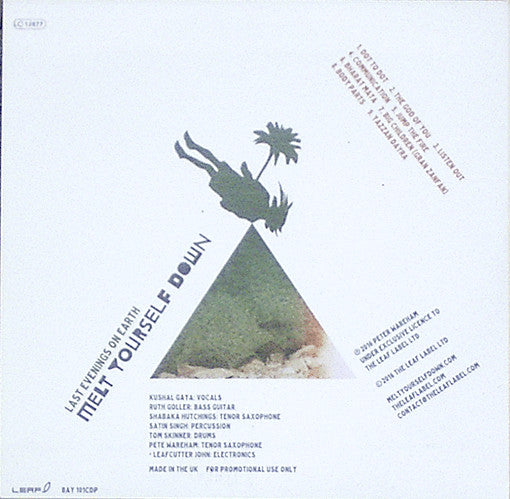 Melt Yourself Down : Last Evenings On Earth (CD, Album, Promo)