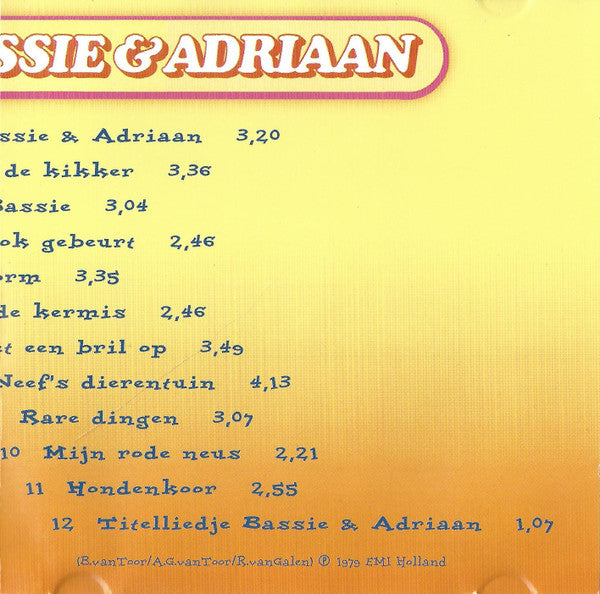 Bassie & Adriaan : Feest Met Bassie & Adriaan (CD, Album, RE)