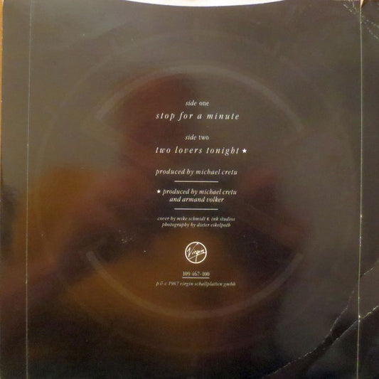 Sandra : Stop For A Minute (7", Single, thi)
