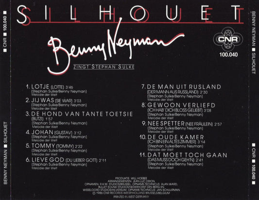 Benny Neyman : Silhouet (Benny Neyman Zingt Stephan Sulke) (CD, Album)