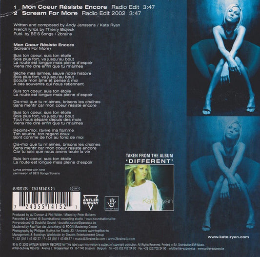 Kate Ryan : Mon Cœur Résiste Encore (CD, Single)
