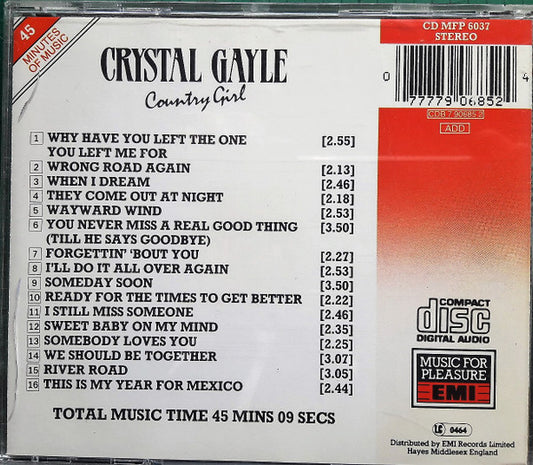 Crystal Gayle : Country Girl - 16 Great Tracks (CD, Comp)