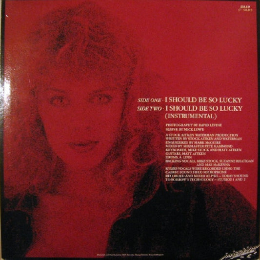 Kylie Minogue : I Should Be So Lucky (12")