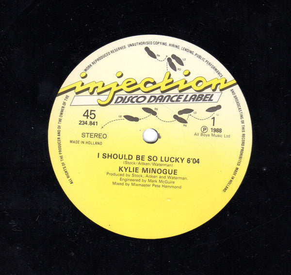 Kylie Minogue : I Should Be So Lucky (12")