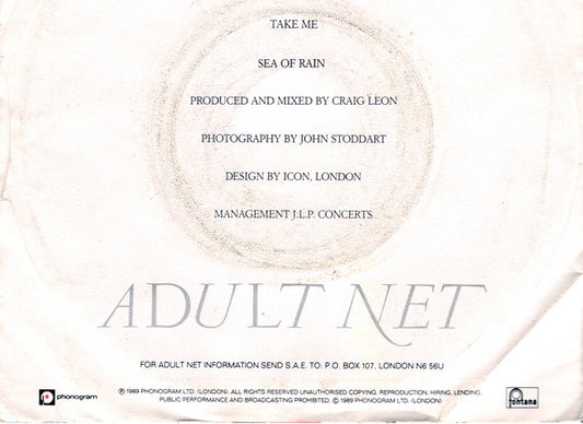 Adult Net : Take Me (7", Single)