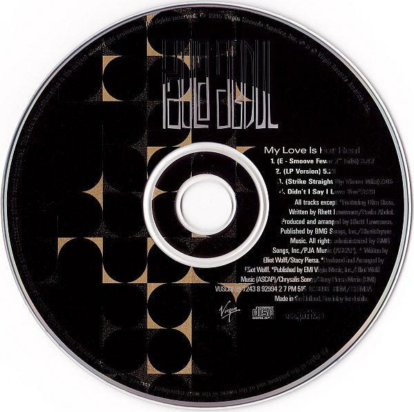Paula Abdul : My Love Is For Real (CD, Single)