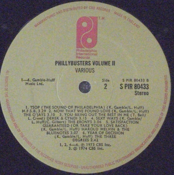 Various : Phillybusters Vol II (LP, Comp)